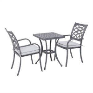 Homebase  Tuscany Bistro Set - Grey