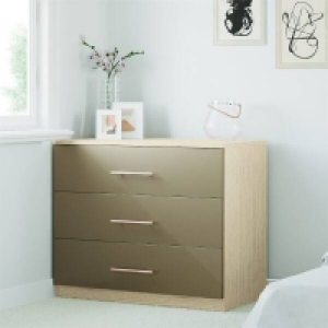 Fitted Bedroom Slab 3 Drawer Chest - Champagne £80.00