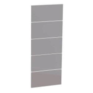 Fitted Bedroom Slab 5 Drawer Chest Front - Cashmere