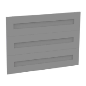 Fitted Bedroom Shaker 3 Drawer Chest Front - Grey