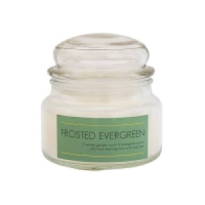 Frosted Evergreen Jar Candle