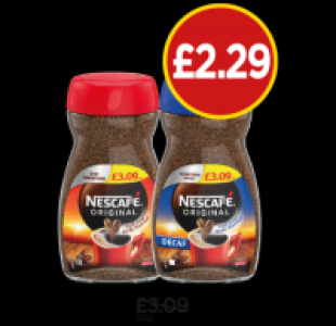 Nescafé Original Instant Coffee, Original Decaf Instant Coff