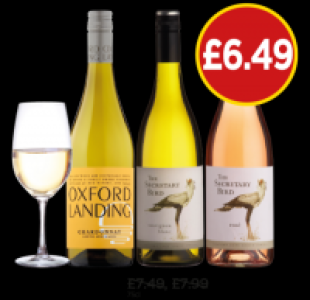 Oxford Landing Chardonnay, Secretary Bird Sauvignon Blanc, R
