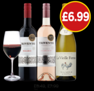 Trivento Argentina Malbec, Reserve Malbec Rosé, La Vieille F