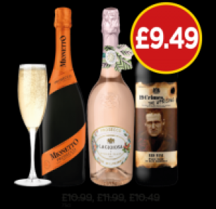 Mionetto Prosecco, La Gioiosa Prosecco Rose, 19 Crimes The U