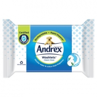 Tesco  Andrex Classic Clean Flushable Washlet 36 Wipes