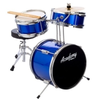 RobertDyas  Academy Of Music Kids 3 Piece Drum Kit - Blue