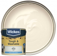 Wickes  Wickes Ivory - No.400 Tough & Washable Matt Emulsion Paint -