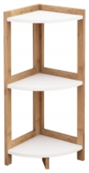 Bamboo 3 Tier Corner Shelving Unit - 710 x 250mm £30.00