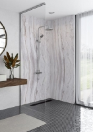 Mermaid Elite Marmo Linea 2 Sided Shower Panel Kit - 1700 x