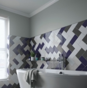Wickes Cosmopolitan Flat Metro Cream Ceramic Wall Tile - 200