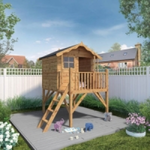 Mercia 7 x 5ft Wooden Poppy Playhouse & Tower