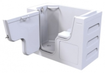 Wickes Serenity Left Hand Straight Wide Door Easy Access Bat