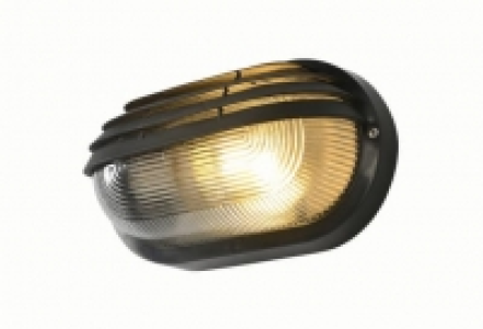 Wickes  Coast Puck Black Oval Eyelid Bulkhead Light - 60W