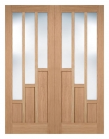Wickes  LPD Internal Coventry Pair Pre-Finished Solid Oak Core Door 