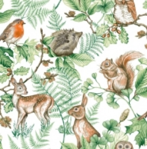 Superfresco Easy Woodland Animals Natural Wallpaper - 10m