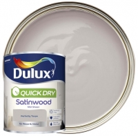 Wickes  Dulux Quick Drying Satinwood Paint - Perfectly Taupe - 750ml