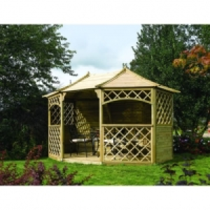 Rowlinson Sandringham Timber Gazebo - 3.94 x 3m