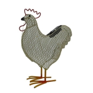Solar Mesh Chicken Garden Light