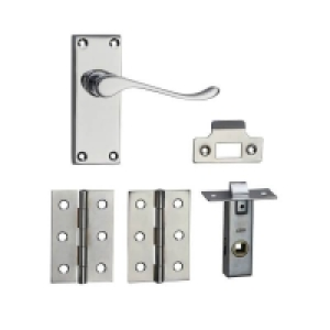 Homebuild Victorian Scroll Short Backplate Internal Door Pac