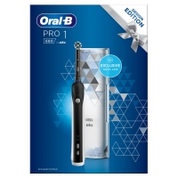 HomeBargains  Oral-B Pro 1 680 Black CrossAction Electric Toothbrush + Bon