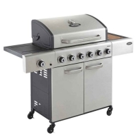 RobertDyas  Outback Meteor 6-Burner Hybrid Gas & Charcoal BBQ with Multi