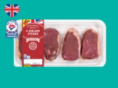 Birchwood 4 British Beef 30-Day Matured Sirloin Steaks £13.49