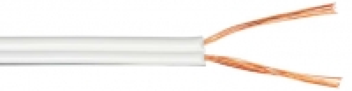 Time 13 Strand Figure 8 Twin Speaker Wire - White 0.2mm2 x 1