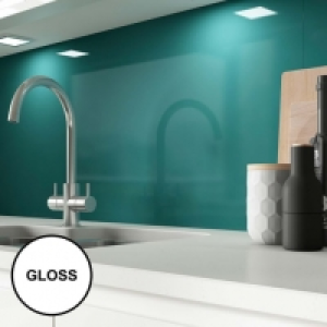 Wickes  AluSplash Splashback Totally Teal 800 x 600mm - Gloss