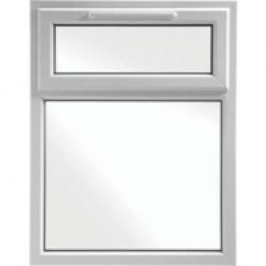 Euramax uPVC White Top Hung Casement Window - 1190 x 1010mm