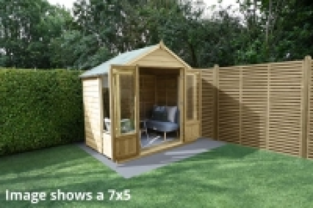 Forest Garden Oakley 8 x 6ft Overlap Apex Summerhouse with B