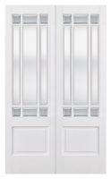 Wickes  LPD Internal Downham Pair 9 Lite Glazed Primed White Solid C