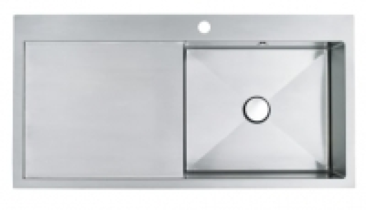 Urbane 1 Bowl Left Hand Drainer Kitchen Sink - Stainless Ste