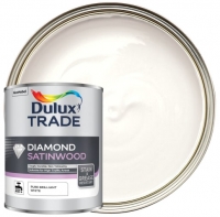Wickes  Dulux Trade Diamond Satinwood Paint - Pure Brilliant White -