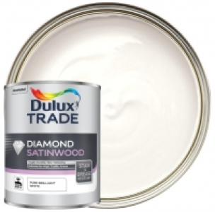 Dulux Trade Diamond Satinwood Paint - Pure Brilliant White -