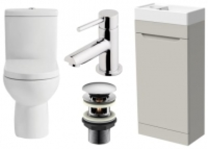 Malmo Contemporary Cloakroom Suite Package