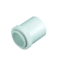 Wickes  Wickes Male Conduit Adaptor - White 25mm Pack of 2