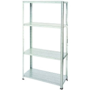 Galvanised Steel 4 Shelf Storage Unit