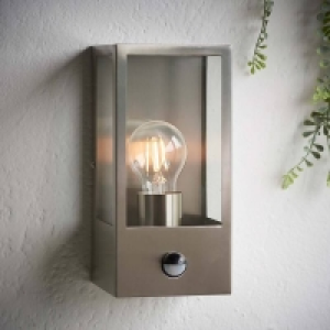 Oxford PIR Outdoor Wall Light - Stainless Steel &pound;65.00
