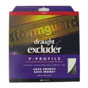 Stormguard P Profile Self-Adhesive Rubber Draught Excluder - £10.00