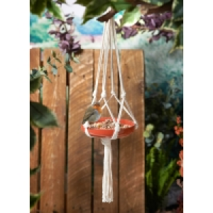 Macrame Bird Feeder - Orange