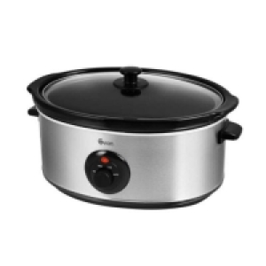 Swan SF17030N Stainless Steel 6.5L Slow Cooker - Silver £34.99