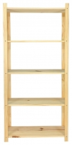 5 Tier Pine Shelf Unit 800mm