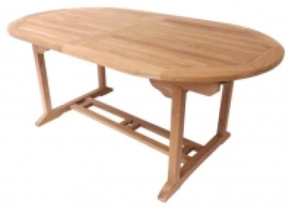 Wickes  Charles Bentley 6-8 Seater Teak Extendable Wooden Oval Garde