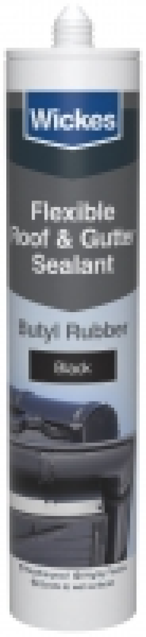 Wickes Flexible Roof & Gutter Sealant Black 300ml