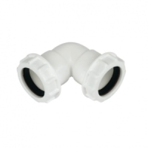 FloPlast WC10 Unicom Compression Waste 90 Deg Bend - 32mm