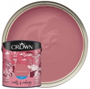 Crown Matt Emulsion Paint - Rhubarb Rose - 2.5L £16.00
