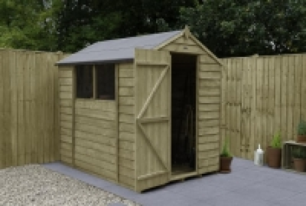 Forest Garden 7 x 5ft Apex Overlap Pressure Treated Shed