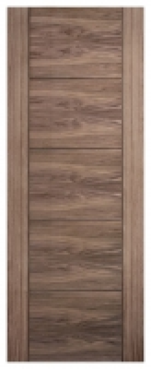 Wickes  LPD Internal Vancouver 5 Panel Pre-Finished Walnut Solid Cor