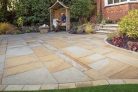 Wickes  Marshalls Scoutmoor Textured Rustic Paving Slab Mixed Size -